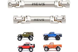 MEUS RACING SCX24 Driveshaft Center Drive Shaft for Axial 1/24 SCX24 C10 Bronco JLU, Silver