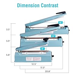 METRONIC Impulse Sealer 12 Inch, Heat Sealer