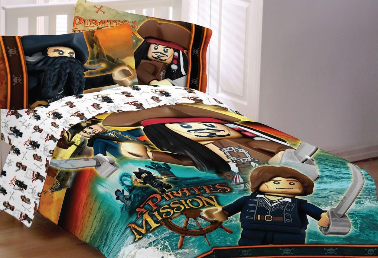 Lego Pirates Caribbean Ships Away 4pc Twin Bedding Set Amazon.ca Home