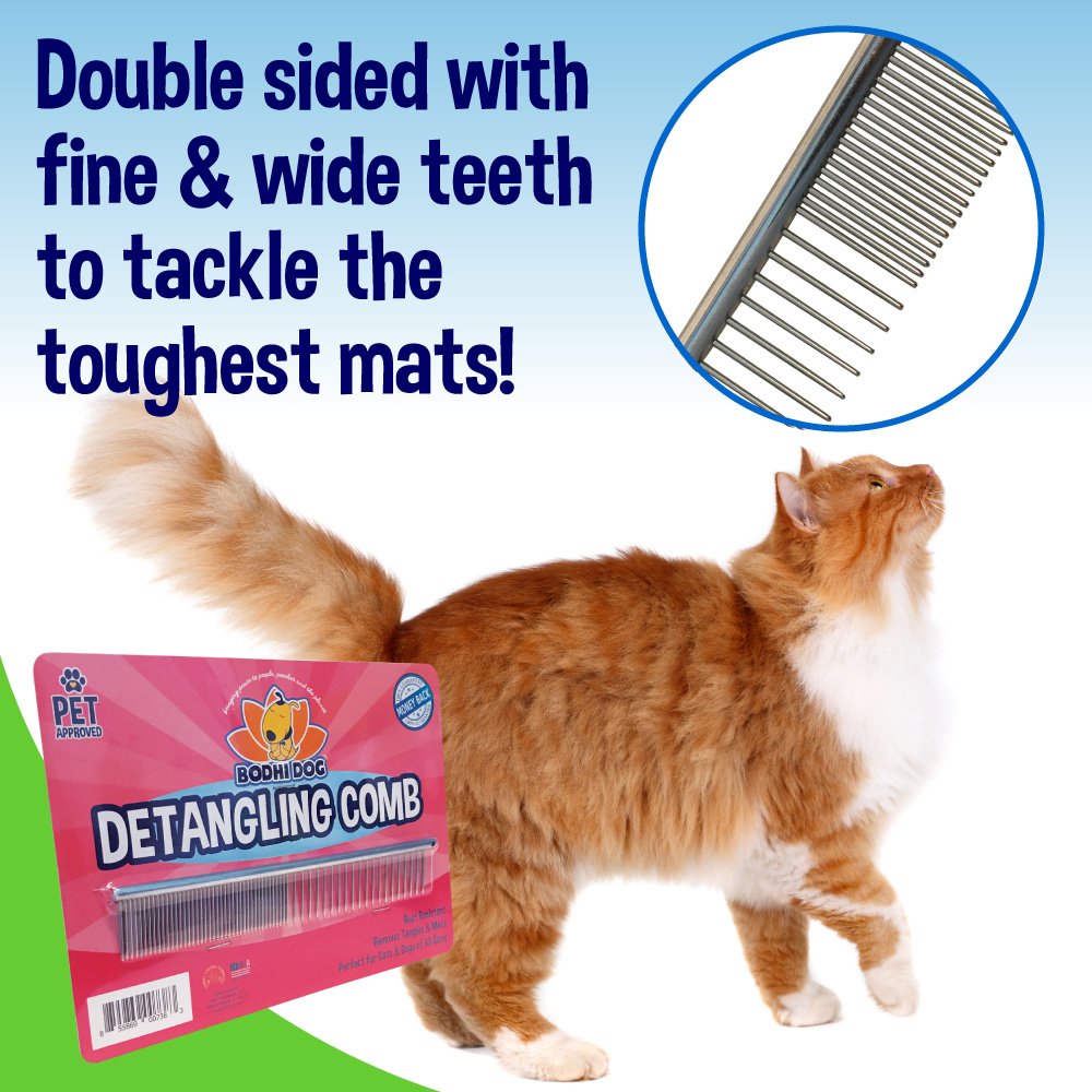 Premium Detangling Comb for Dogs Cats Detangler Grooming Brush for