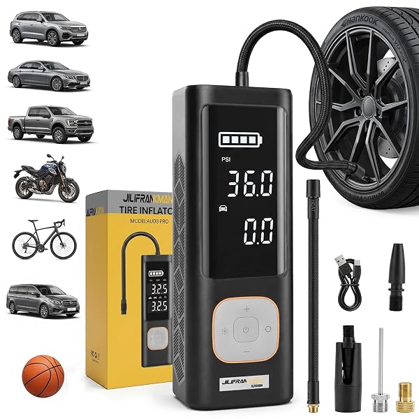 JILIFRANKMAN AU08 PRO 12V 135W 40L/MIN CORDLESS TIRE...