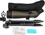 SVBONY SV13 20-60x80 Spotting Scope with Tripod IPX7 Waterproof Angled view 7