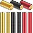 PVC Heat Shrink Capsules, 120 Pieces Wine Shrink Wrap Caps, 3 Color Wine Bottle Capsules Shrink Caps for Professional Wine Making Cellars and Home Use (Black, Red, Gold)