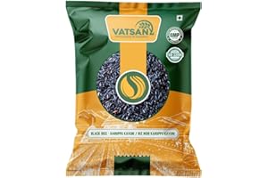 Vatsan Karuppu Kavuni Black Rice (Riz noir Karuppu kavuni) – 2 lbs | Ancient Whole Grain from South India | Unpolished, Natur
