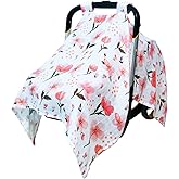 80S Muslin Car Seat Cover for Babies - Soft & Breathable Infant Carrier Canopy, Lightweight Sunshade for Summer, Universal Fit for Baby Boys & Girls