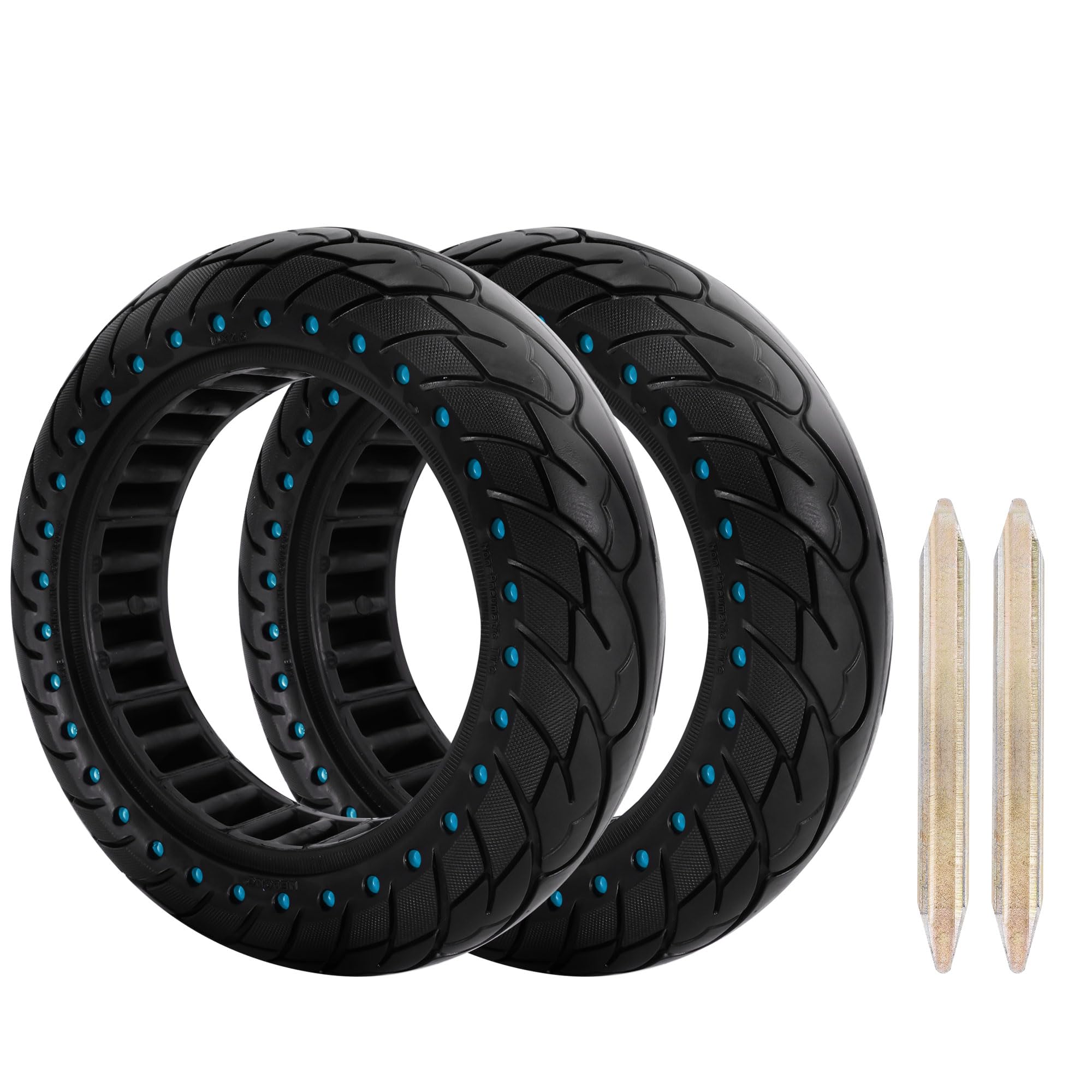 Zero10x Rim RUTU 2 PCS 10x2.5 Inches Solid Tire for Segway Ninebot MAX G30 G30P ...