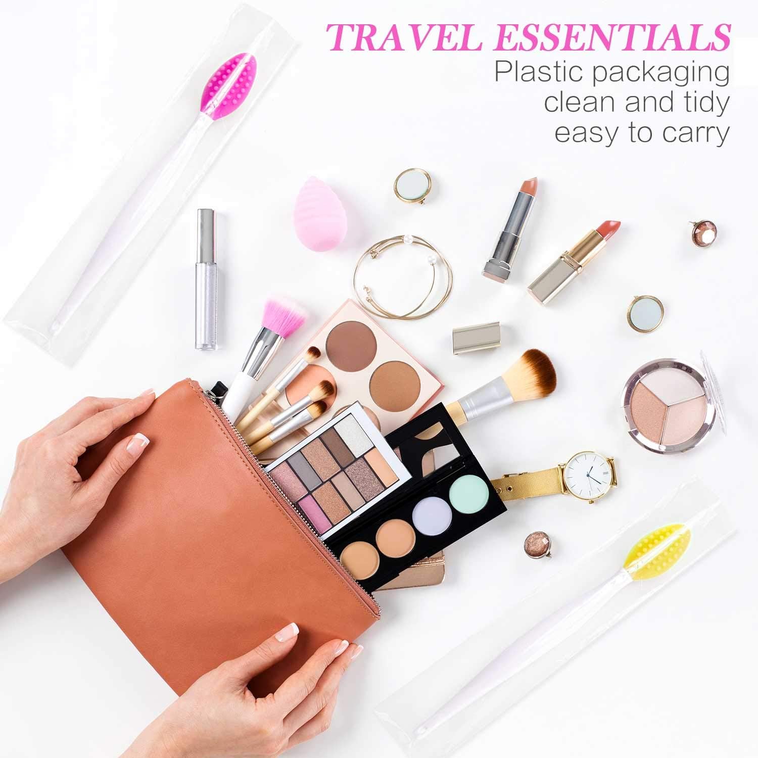 Silicone Exfoliating Lip Brush Double-sided Lip Brush Soft Cleaning Lip Brush Beauty Tool for Smoother Skin and Fuller Lip Appearance, 6 Colors (18): Beauty