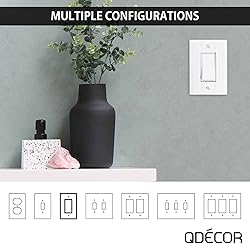 Questech Decor Light Switch Covers, Single Rocker
