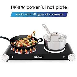CUSIMAX Hot Plates for Countertop 1800W with 7