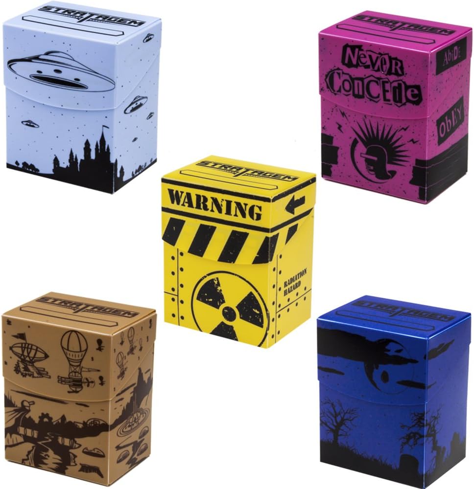 Stratagem Set of 5 The Big Box Oversize Designed Deck Boxes with Dividers
