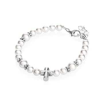 baby baptism bracelet swarovski