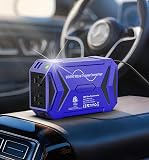 BESTEK Pure Sine Wave Power Inverter - 300W Car Plug in Charger Outlet DC 12V to 110V AC - Cigarette Lighter Adapter with 4.8A Dual USB Fast Charging Ports for Phone, Laptop, CPAP - Blue