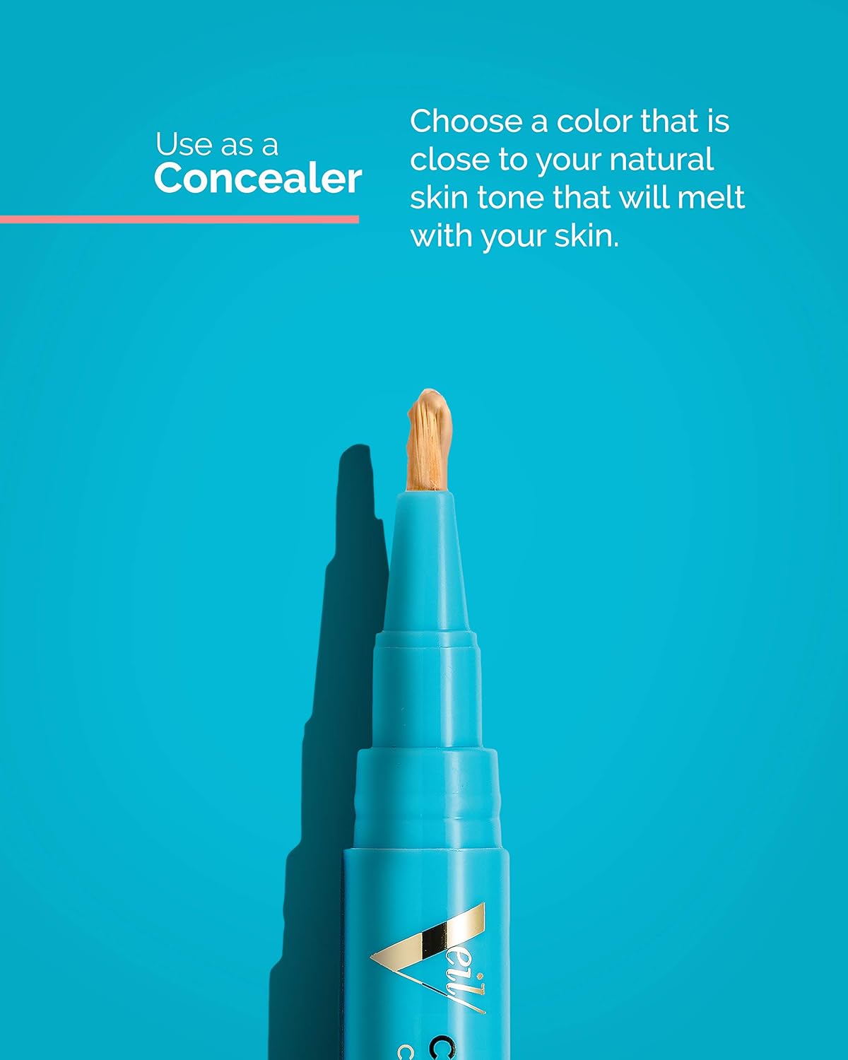 Veil Cosmetics Complexion Fix Oil-Free Concealer, Highlighter, Under Eye Corrector Pen for Dark Circles and Acne Cover Up | Vegan & Cruelty-Free | Paraben-Free (2N Light Neutral) : Beauty Products : Beauty