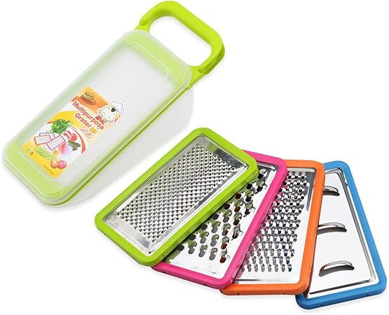 OBR King - Rallador de verduras 4 en 1 con caja desmontable: Amazon.es: Hogar