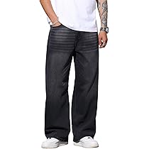 Amazon.com: Lumiquintette Baggy Jeans for Men Y2K Streetwear