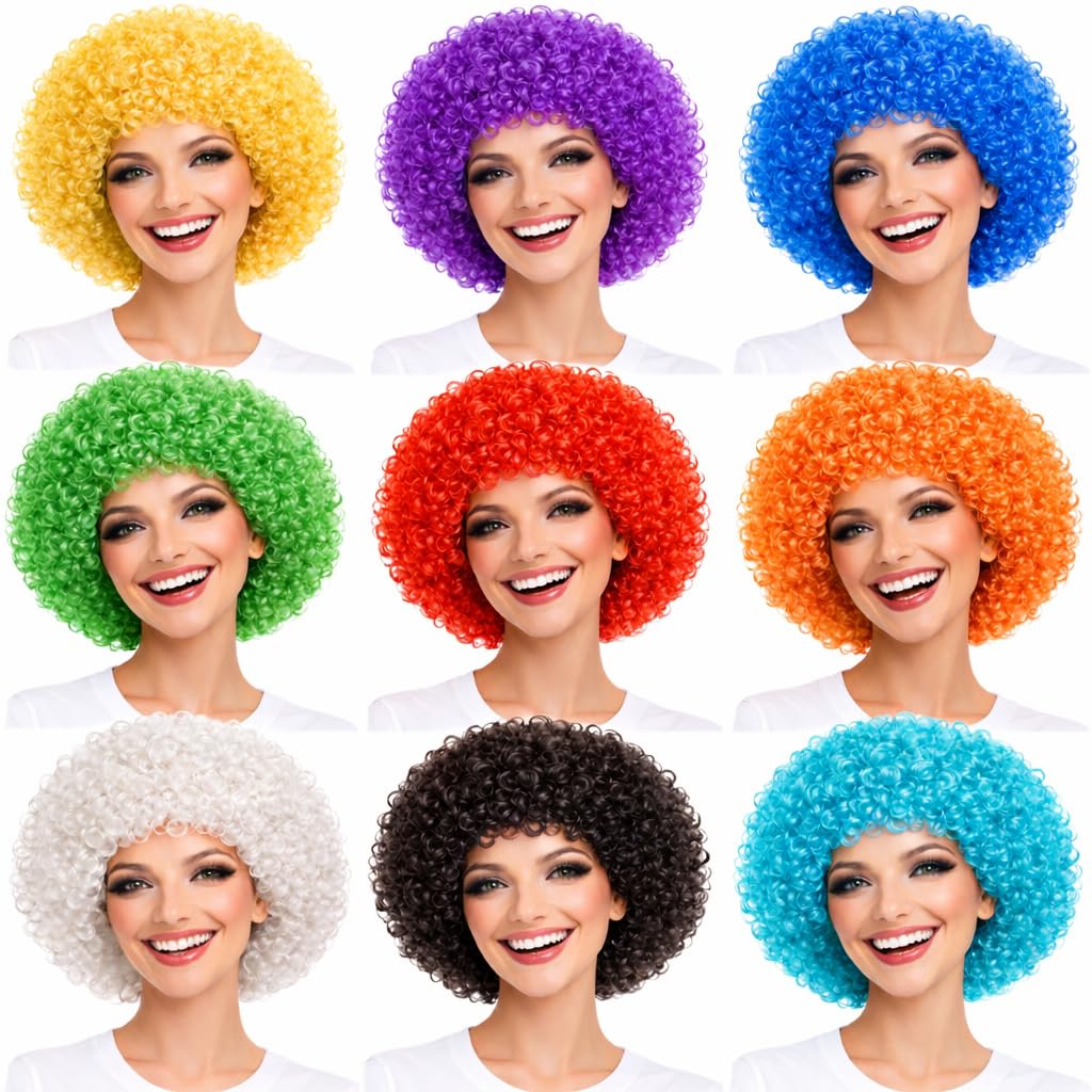 AFRO PERCUSSION LOCK HEAD WIG BLACK AFROPERCESS BLACK LOCK XXL MEN'S LADIES CARNIVAL FASCHING LOCK HEAD (Blue) — image 1