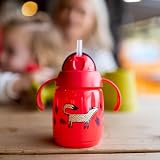 Tommee Tippee Superstar Training Straw Cup 300ml Yellow 6m+ Non-Spill view 4