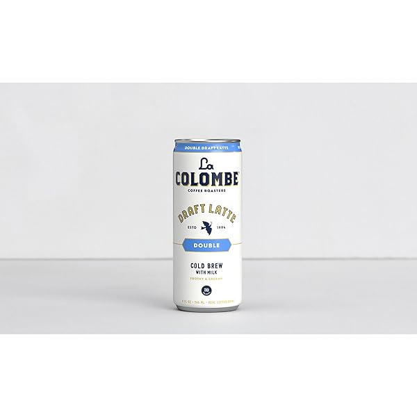 LA COLOMBE COFFEE, DOUBLE DRAFT LATTE, 11 FL OZ CANS (PACK OF 12), COFFEEHOUSE QUALITY COLD BREW, SPECIALTY GRADE COFFEE BEANS, READY-TO-DRINK ON-THE-GO