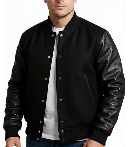 G GAME SPORTSWEAR America's Finest Varsity Jacket, Genuine Leather