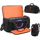 BOSSTIN Speaker Bag Compatible with JBL PartyBox On The Go, Travel Carrying Case with Multi-pocket Fits for JBL PartyBox On-The-Go Essential, Portable Storage Bag with Shoulder Strap