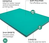 Zieler A4 Lino Printing Block Sheets - Double-Sided, Pack of 3 view 2