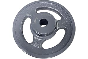 CMFG AK51-5/8 v Belt Pulley, 4.95 inch OD 5/8 Inch Bore, Cast Iron Material, AK Single Groove Motor Pulley for "4L" or "A" or "3L" Belts
