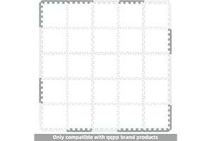 qqpp 20 Borders Accessories for Rubber Tiles Interlocking Puzzle Foam Floor Mats - Baby Play Mat for Playing | Exercise Mat for Home Workout. QA2-ALbS-M12LR8