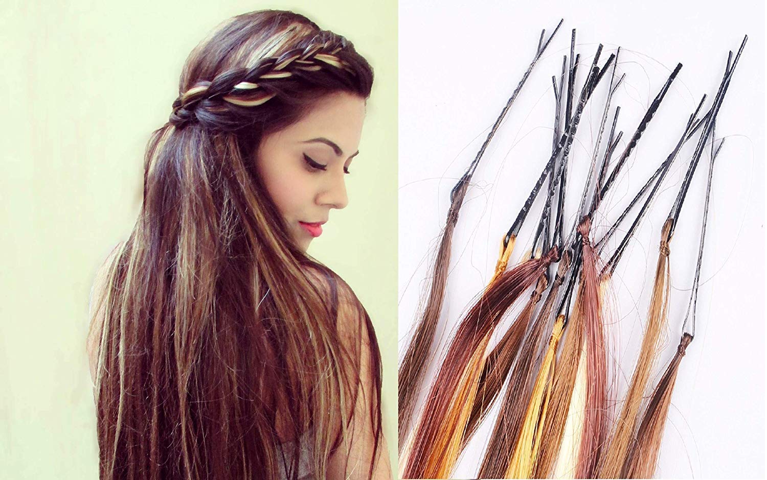 Buy Inaaya Hair Highlighting Colored Hair Extensions For Girls And