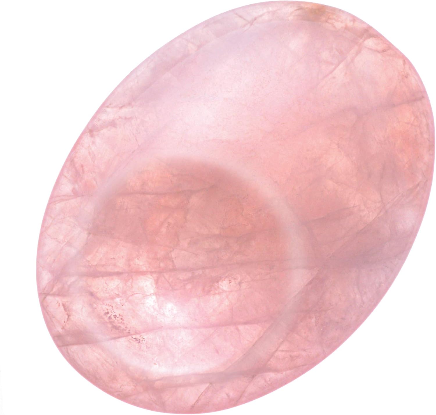Unihom Rose Quartz Heart Stone Puffy Worry Stone Palm Healing Crystal for Chakra Reiki Balancing, Meditation and Decoration - 1.55": Home & Kitchen
