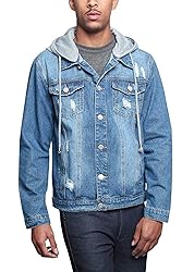 Victorious Men's Casual Layered Ripped Distressed
