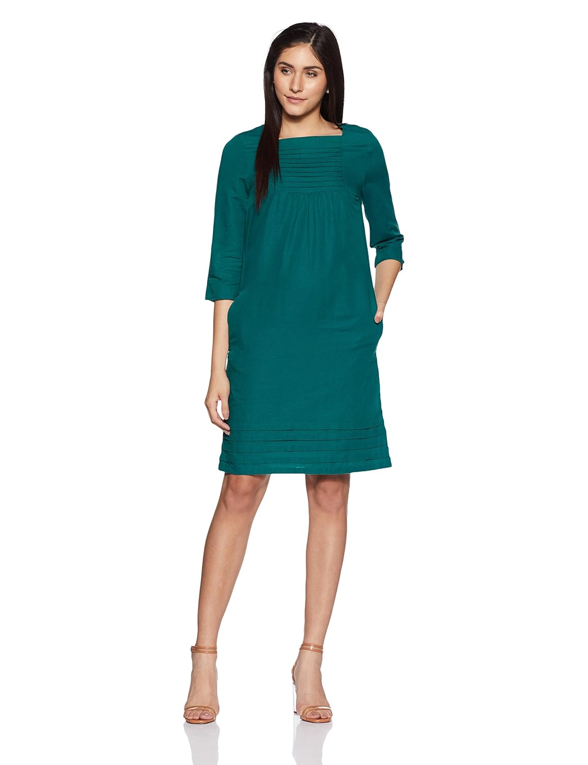marks & spencer women's a-line knee-long dress