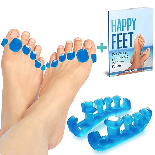 EINFÜHRUNGSANGEBOT: MAGICTOES Zehenspreizer Set – Gegen Plantar Fasciitis, Hallux Valgus, Hammerzehen, Verspannungen, Nervens