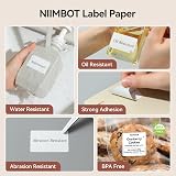 NIIMBOT B1 Label Maker Tape 110 Labels/Roll 50x70mm Black on White Refill view 8