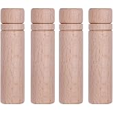 FREEBLOSS 4Pcs Wooden Needle Case Sewing Needles Holder Sewing Storage Case Wooden Needle Storage for Embroidery Supplies Storage Travel-Friendly Organizer