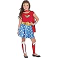 Costumes USA Wonder Woman Costume for Girls, Includes a Dress, a Headband, Leg Warmers, a Cape, and More