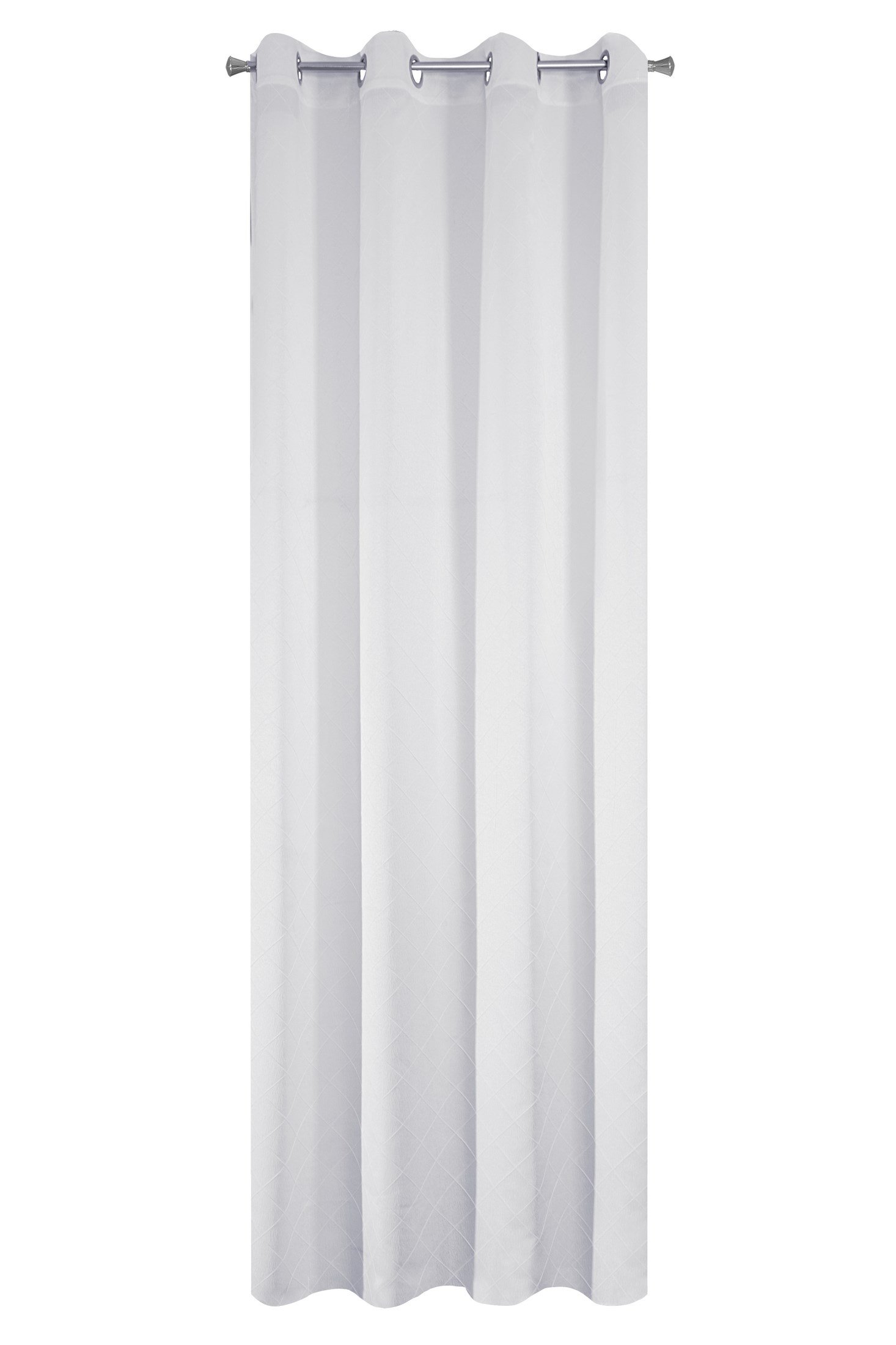 EuroF Irany Bruno WEISS135 x 250 Plain Curtain Polyester White 250 x 135 x 1 cm