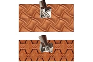 PANSHIYON Leather Stamps,2 Pack Professional Leather Stamping Tools for Craft Working