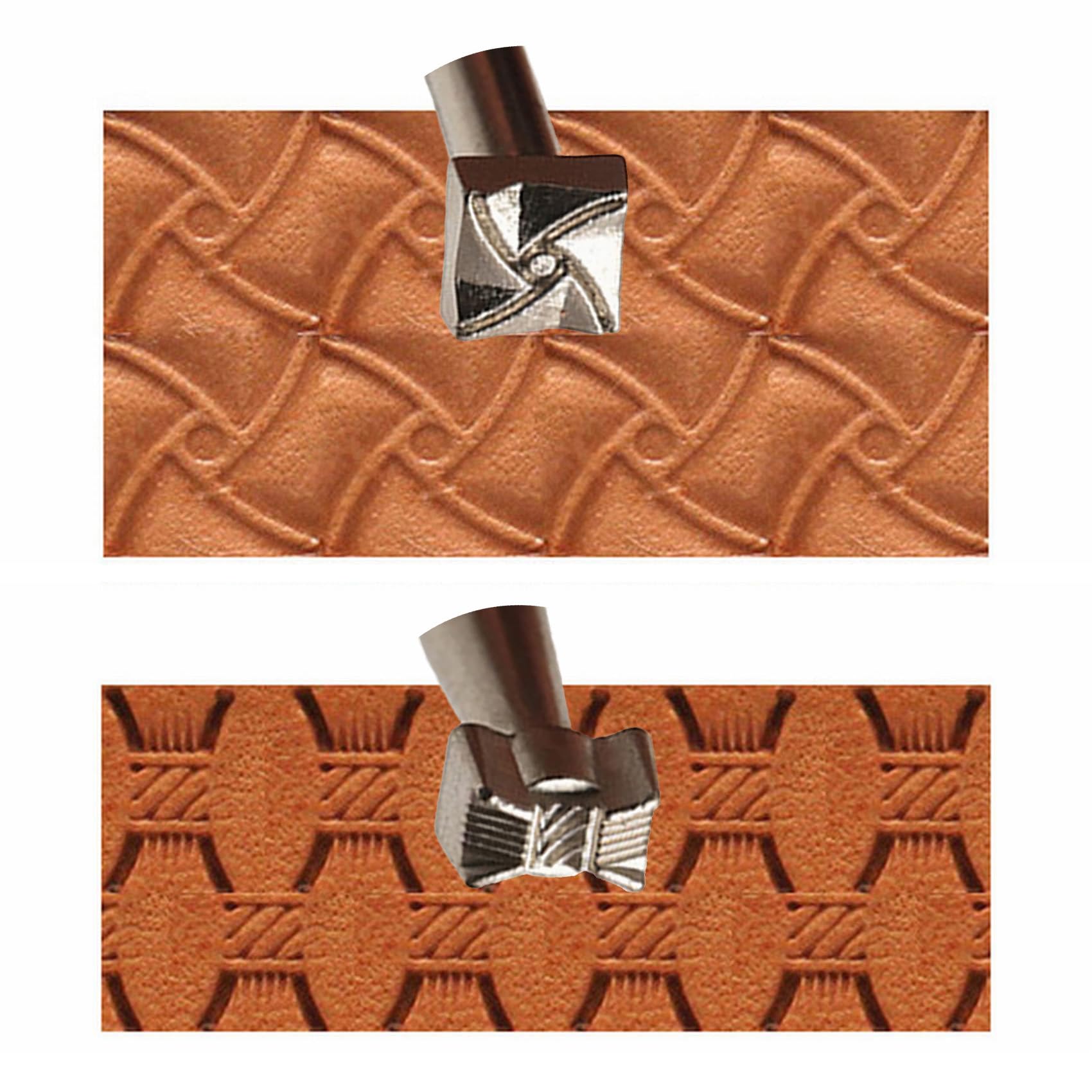 Leather Stamps,2 Pack Professional Leather Stamping Tools for Craft Working
