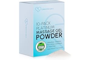 EROTICGEL Premium Nuru Massage Gel Powder (Pack of 10)