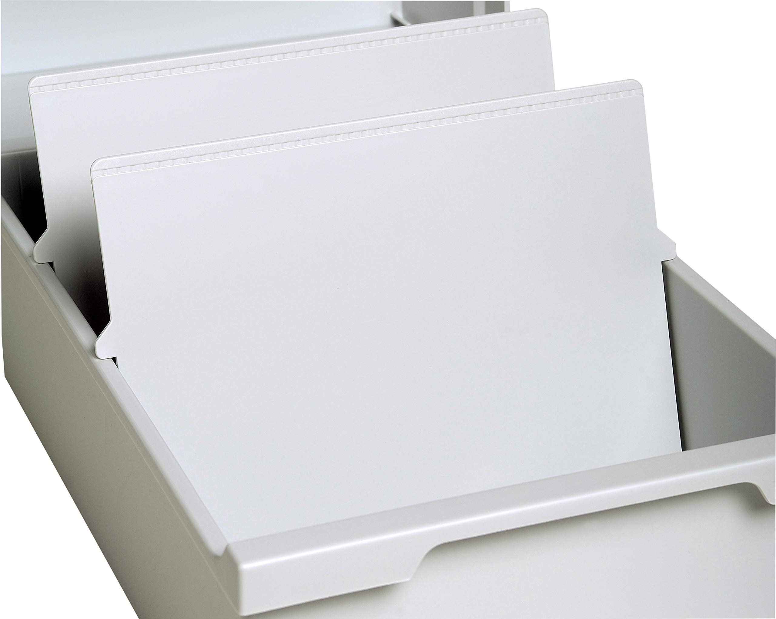 Exacompta Dividers for Index Cards, A4, Landscape - 1 Set = 2 dividers