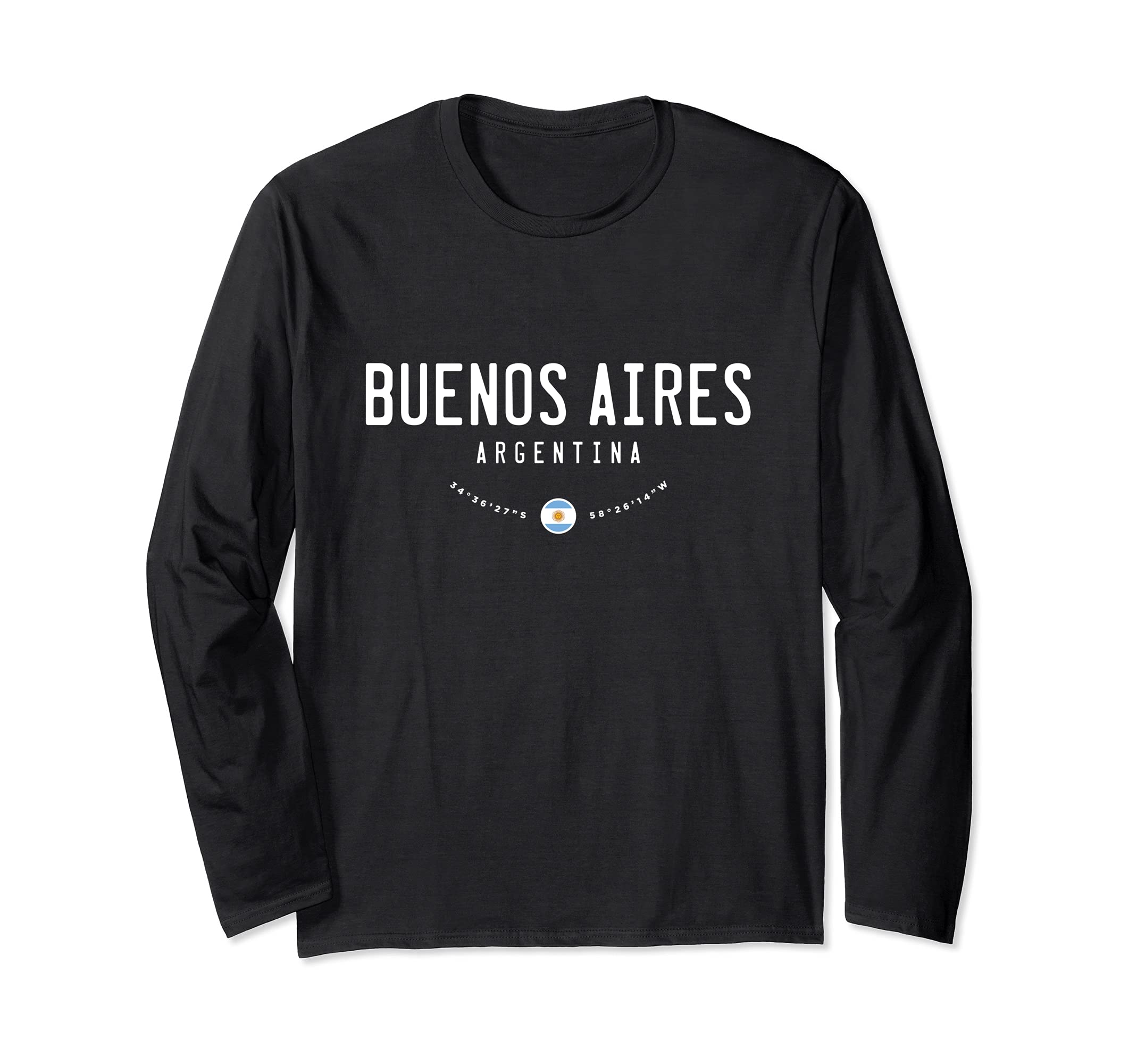 Buenos Aires Argentina Flag Long Sleeve T-Shirt