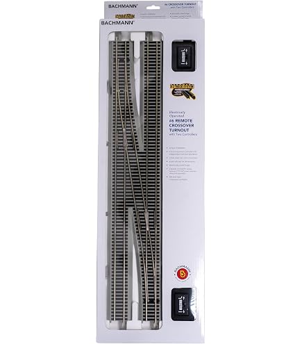 thumbnail image 2 of Bachmann HO Scale #6 Remote Switch Right-Hand – Nickel Silver Rail With 2 Controllers – E-Z Track 2 of 3