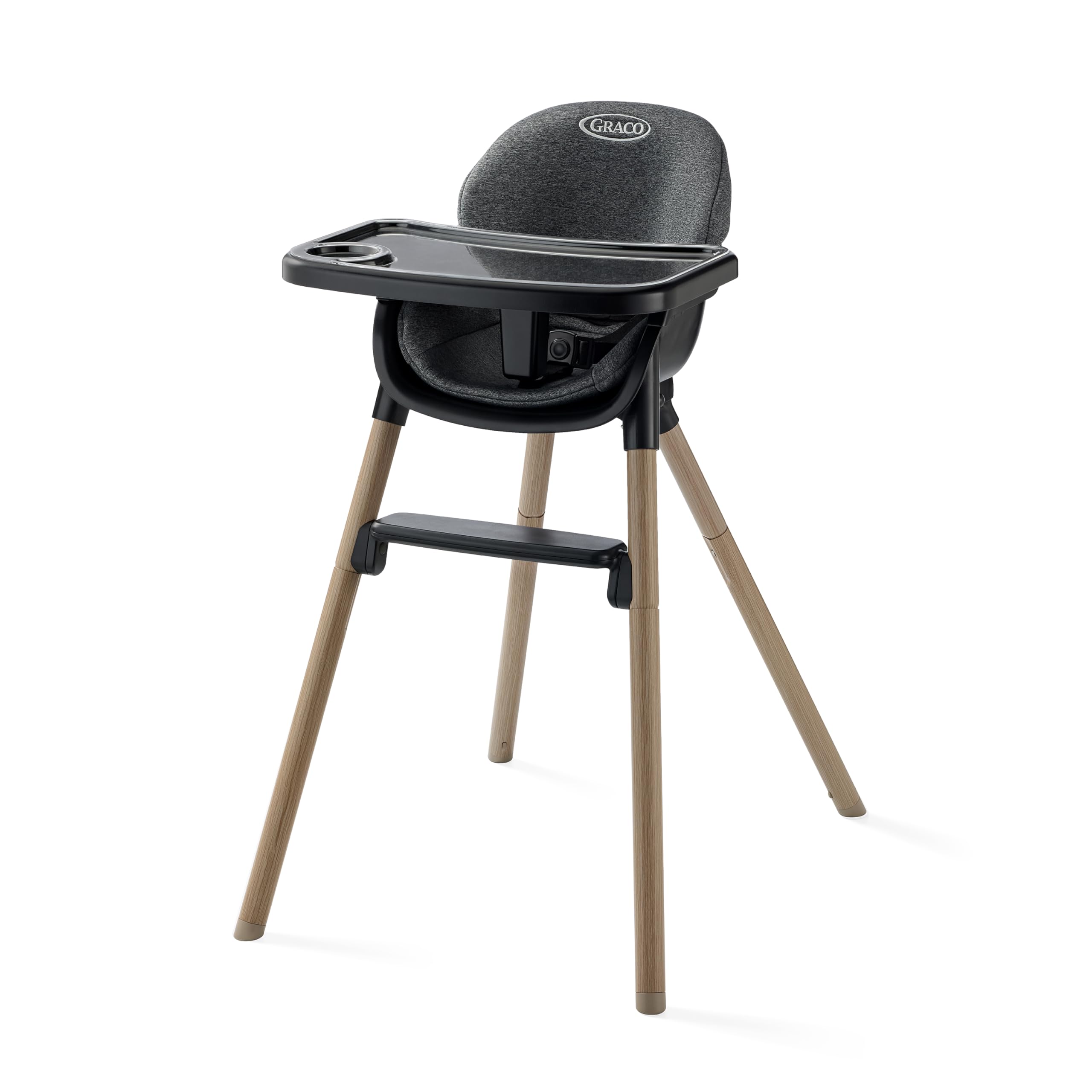 Photo 1 of **ASSEMBLY LEGS BENT** Graco Ready2Dine DLX 4-in-1 Highchair, Portable High Chair with 4 Growing Stages, Foldable Baby High Chair, Toddler Feeding Seat, Youth Stool, and Big Kid Seat, Hazen