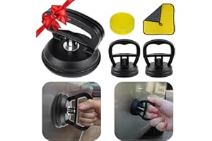 FILBA Car Dent Puller Suction Cup Holder Dent Repair Kit Quick Car Dent Remover Tool for Paintless Car Body Dent, Lifting and Heavy Objects Moving, SUV & Cars Universal - 5 Pack (Black)