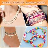 Alyvisun 6 Pcs Clear Elastic Bracelet String 0.5mm 0.8mm 1.0mm TPU view 4