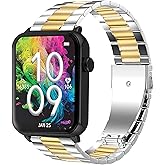 Compatible with Armitron Matrix Smartwatch bands, 20mm, 22mm Quick Release Stainless Steel Metal Replacement Straps Compatible with Armitron Connect Matrix, Link, Lunar, Boom, Eclipse Smartwatch