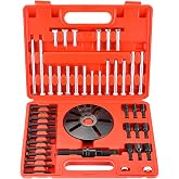 weyleity Harmonic Balancer Puller Removal &amp; Install Tool Kit | Flywheel Remover Crankshaft Pulley Removal Steering Wheel Pulling Set Compatible with Regal Lacrosse GL8 Firstland (Red)