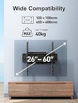 TV Wall Mount 26-60 inch Swivel Tilting up to 40 kg 400x400 view 2