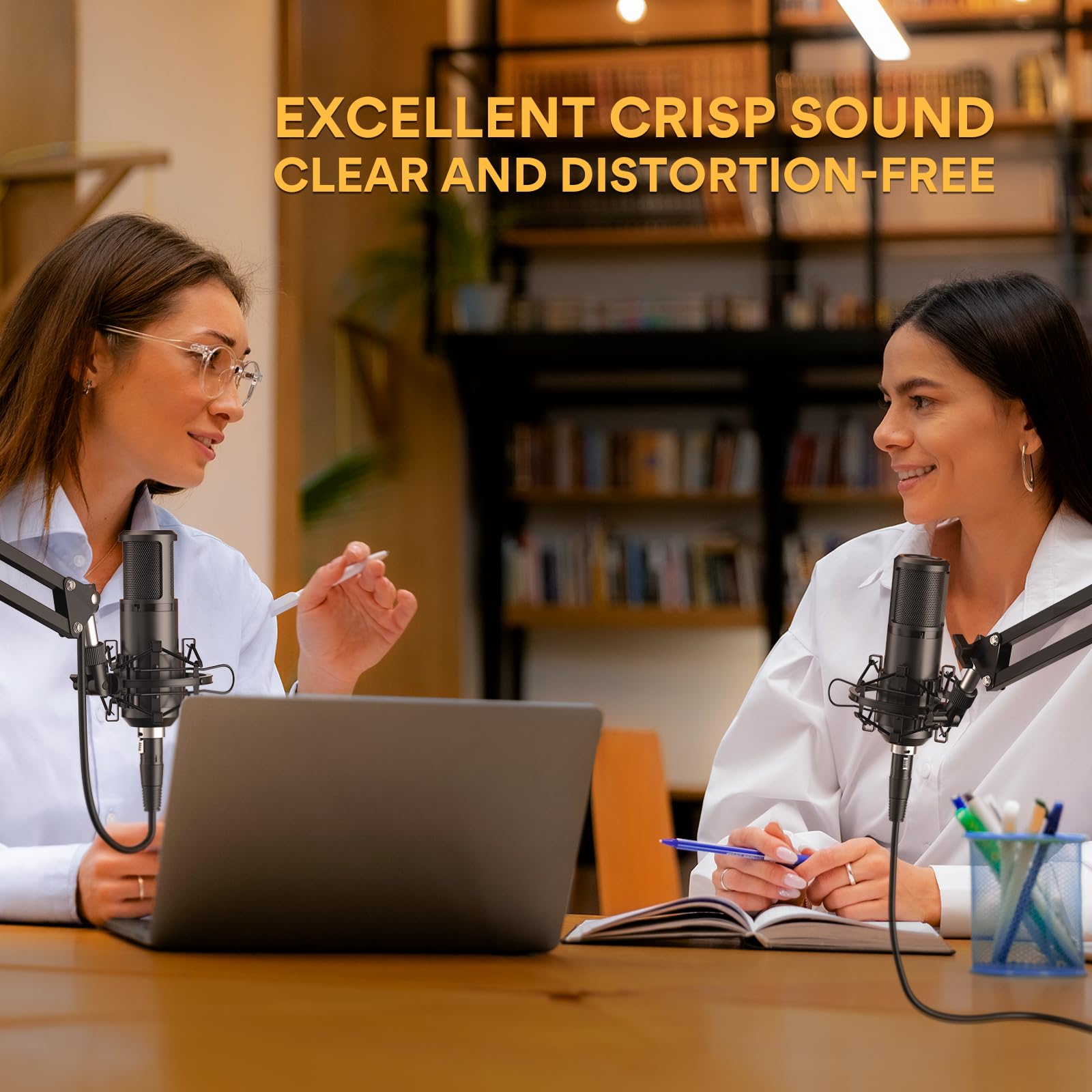MAONO XLR Condenser Microphone, Professional Cardioid Studio Recording Mic for Streaming, Podcasting, Singing, Voice-Over, Vocal, Home-Studio, YouTube, Skype, Twitch (PM320S)