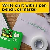 Scotch Magic Tape 4 Rolls 19 mm x 33 m General Purpose Invisible Tape view 4